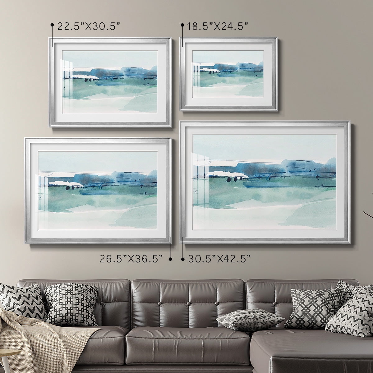 Ultramarine Vista I Premium Framed Print - Ready to Hang