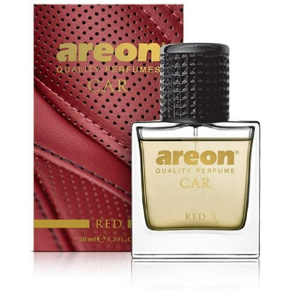 AREON MCP03 Car Perfume 1.7 Fl Oz. (50ml) Glass Bottle Car Air Freshener Spray, RED Scent