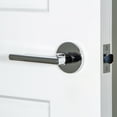thumbnail image 6 of Viaggio Clomil_Prv_238_Rh Circolo Right Handed Solid Brass Privacy Door Lever Set - Nickel, 6 of 7