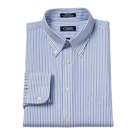 Chaps Men's Classic Fit Stripe Dress Shirt