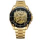 thumbnail image 1 of FORSINING Reloj automático masculino de moda Reloj de pulsera redondo con correa de acero inoxidable (esfera negra), 1 of 3