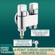 thumbnail image 3 of ¡Ahorro Inmediato!, Válvulas de ángulo de salida de interruptores dobles Grifo de ducha de bidé de inodoro de 2 vías Accesorios de baño Válvulas de ángulo de salida Akmoler, 3 of 5