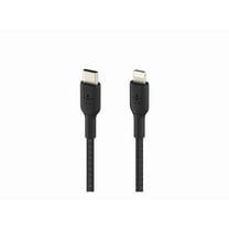 Belkin BOOST CHARGE Braided USB-C to Lightning Cable 6.6 ft. Black CAA004BT2MBK