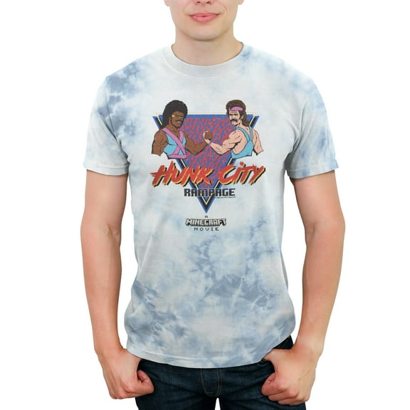 Men's A Minecraft Movie Hunk City Rampage Graphic T-Shirt
