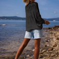 thumbnail image 4 of kaondbfi Cardigans for Elegant Women Crochet Long Sleeve Shirt Mesh Knit Tops Lightweight Summer Clothing Womens Summer Fall Fashion Bolero Shrug Tops, 4 of 6