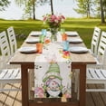 thumbnail image 4 of Table Runners 72 Inches Long Dress Scarves, Gnomes Easter Farmhouse Kitchen Table Runner, Coffee Tablerunners, Eucalyptus Spring Floral Eggs Rustic Vintage 16x72 Inch, 4 of 9