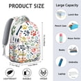 thumbnail image 6 of Dog Print Travel Backpack for Students - Durable Zippers, Side Water Bottle Holder, Ergonomic Design for Reduced Shoulder Strain, 6 of 6
