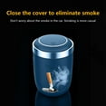 thumbnail image 5 of Aiteng Car Ashtray with Detachable Lid and LED Light, Portable Ashtray for Vehicles, Blue, 5 of 7