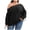 Black, variant on XMMSWDLA Women's Off The Shoulder Tops Long Sleeve Shirts Oversized Fashion Casual Batwing Sweaters Pullover Tunic Tops