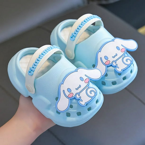Sandalias de verano para mujer, bonitas, antideslizantes, con diseño de nube, Cinnamoroll Kuromi, con agujeros, diseño moderno, zapatillas de Hello Kitty