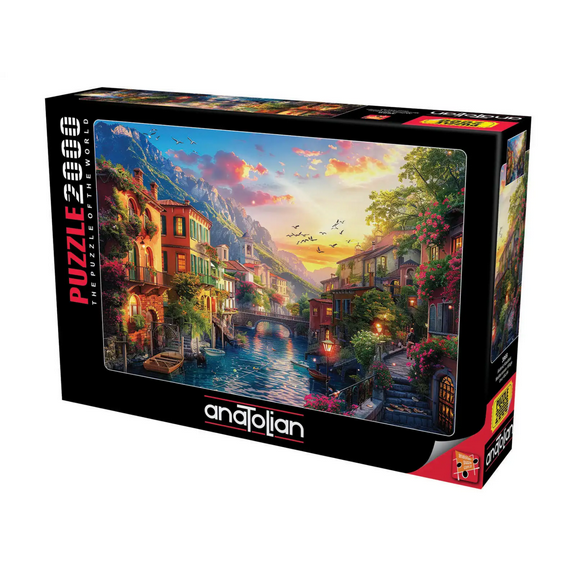 Mediterranean Village 2000 Piece Jigsaw Puzzle