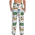 thumbnail image 3 of Goofa Back To School A Printed Soft Pajama Pants for Men, Wide Leg Comfy Casual Lounge Yoga Pants-Large, 3 of 9