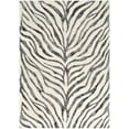 thumbnail image 3 of Mark&Day Animal Print Rugs, 6x9 Chambery Modern Zebra Tiger Charcoal Area Rug, Brown White Beige Carpet for Living Room, Bedroom or Kitchen (6'7" x 9'), 3 of 10