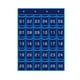 thumbnail image 2 of Organizador de bolsillo para artículos diversos para el aula, tarjeta multiusos para colgar en la pared Azul 30 Bolsillos, 2 of 9