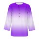 thumbnail image 3 of Fiudx Liquidación de Ahorros de Verano Camiseta Holgada de Manga 3/4 con Botones Estampados para Mujer, 3 of 3