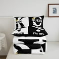 thumbnail image 5 of Valentine'S Day Comforter Set Twin Size,King And Queen Crown Bedding Set For Couple Lovers,Her His Romantic Down Comforter Gifts,Mr Mrs Quilt Set Black White Bedroom Decor 2 Pcs, 5 of 7