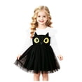 thumbnail image 3 of RFQWOVSR Girls Long Sleeve Tutu Mesh Princess Dress Halloween Party Gown 4-5 Years, 3 of 7