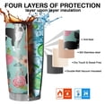 thumbnail image 7 of 20 Oz Green Boston Terrier and Flower Coffee Tumbler Double Wall Insulated Stainless Steel Water Bottle | Metal Reusable Thermoses Flask with Cup Cap | Leak & Sweat Proof with Anti-Dust Lid, 7 of 7