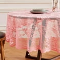 thumbnail image 3 of WARM HOME DESIGNS 70 Inch Round Rose English Rose Lace Tablecloth. LTC Rose 70, 3 of 4