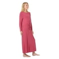 thumbnail image 5 of MeMoi Women's Front Tie Nursing Night Gown - Womens - Female, L, Navy, 5 of 8
