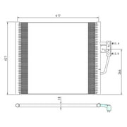 bmw 525 a/c condenser