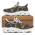 thumbnail image 1 of HOMDOW Chaussures Plates Légères à Lacets Motif Fleur Dorée Design de Marque pour Femmes 2022, 1 of 5