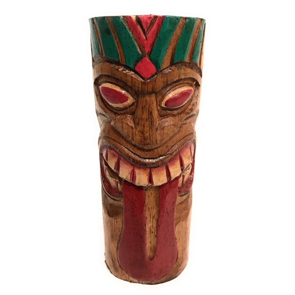 Warrior Tiki Totem 6" - Hand Carved | #dpt5330g