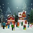 thumbnail image 5 of NeoMart-8 PCS Miniature Christmas Town People Figurines Village Sets for Christmas Collectible Decorations Accessories, 5 of 9
