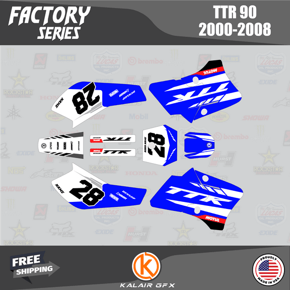 Kalair GFX Graphics Kit for Yamaha TTR90 (2000-2008) Factory Series