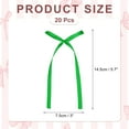 thumbnail image 2 of Uxcell 20 Pcs Bow Cake Bowknot Decorations, 3x5.7 Inch Satin Bowknot for Cake Dessert Craft DIY, Green, 2 of 5