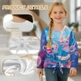 thumbnail image 6 of Garronmavis Pink Axolotls Girls Long Sleeve T-Shirts Size 5-6 Soft Kids Teens Casual Athletic T-Shirts Versatile Crewneck Loose Fit Tee Tops Fashion Girls Long Sleeve Crew Neck Top, 6 of 7
