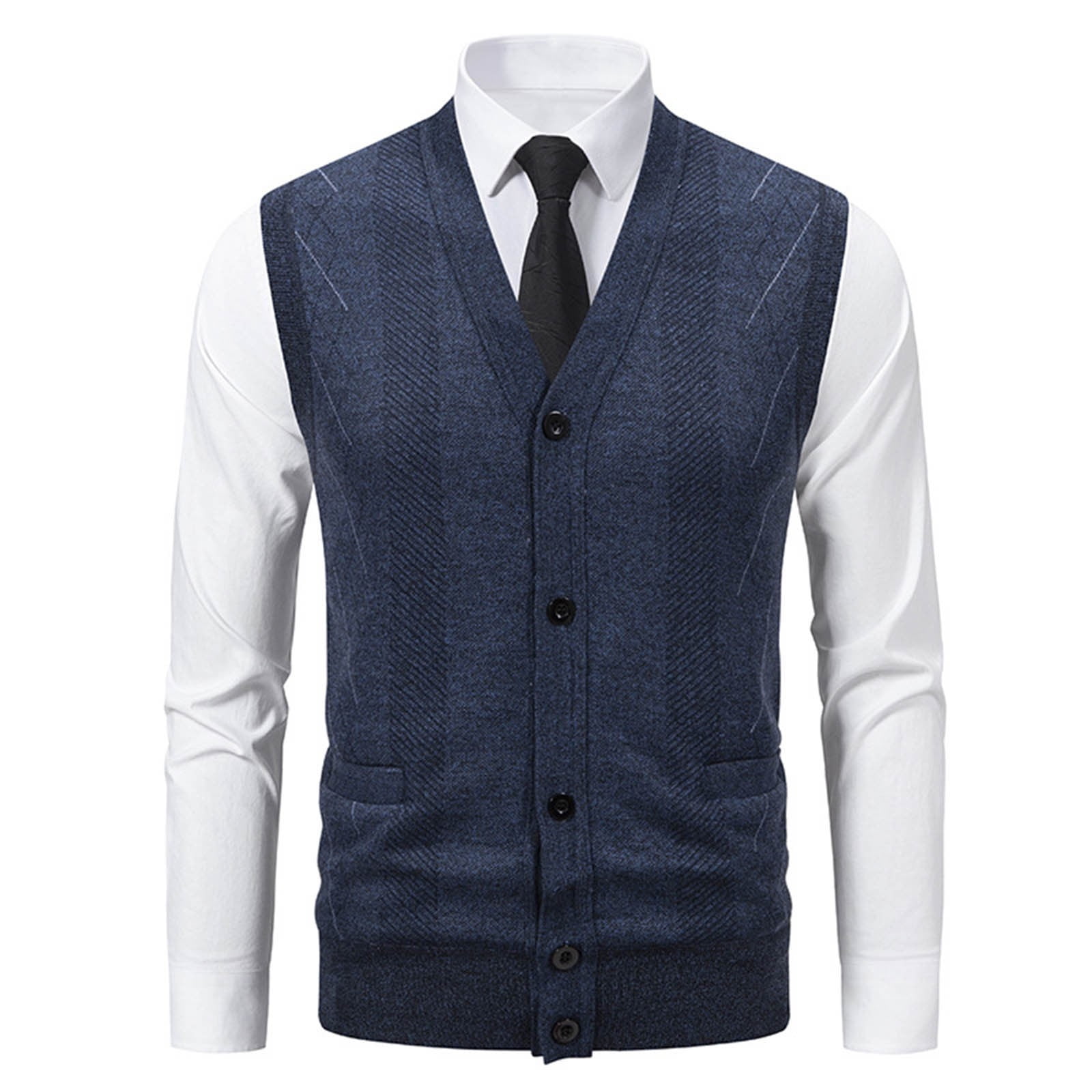 Oak Hill by DXL Men's Big and Tall Button-Front Sweater Vest