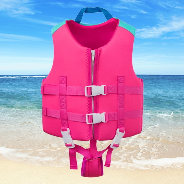Chaleco salvavidas para niños Flotadores cómodos para niños pequeños para niñas y niños (M rojo)