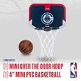 thumbnail image 2 of Franklin Sports NBA Los Angeles Clippers Mini Over the Door Basketball Hoop - Kids Indoor Mini Basketball Hoop with Basketball - NBA Fan Shop Mini Hoop for Bedroom + Office - Over the Door Hoop Set, 2 of 12