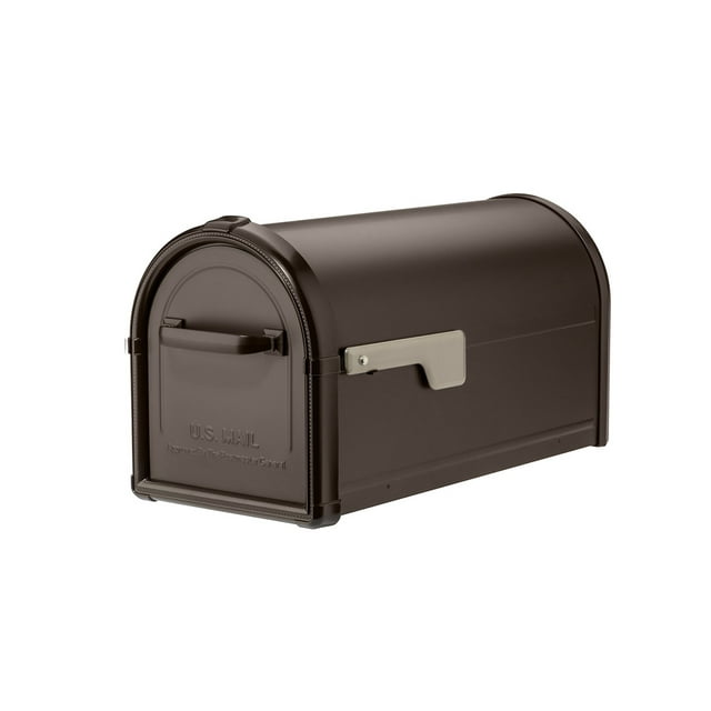 Architectural Mailboxes 5593RZ-CG Hillsborough Postmount Mailbox, Medium, Rubbed Bronze