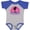 Baseball Heather and Royal, variant on Inktastic San Diego California Beach Souvenir Girls Baby Bodysuit