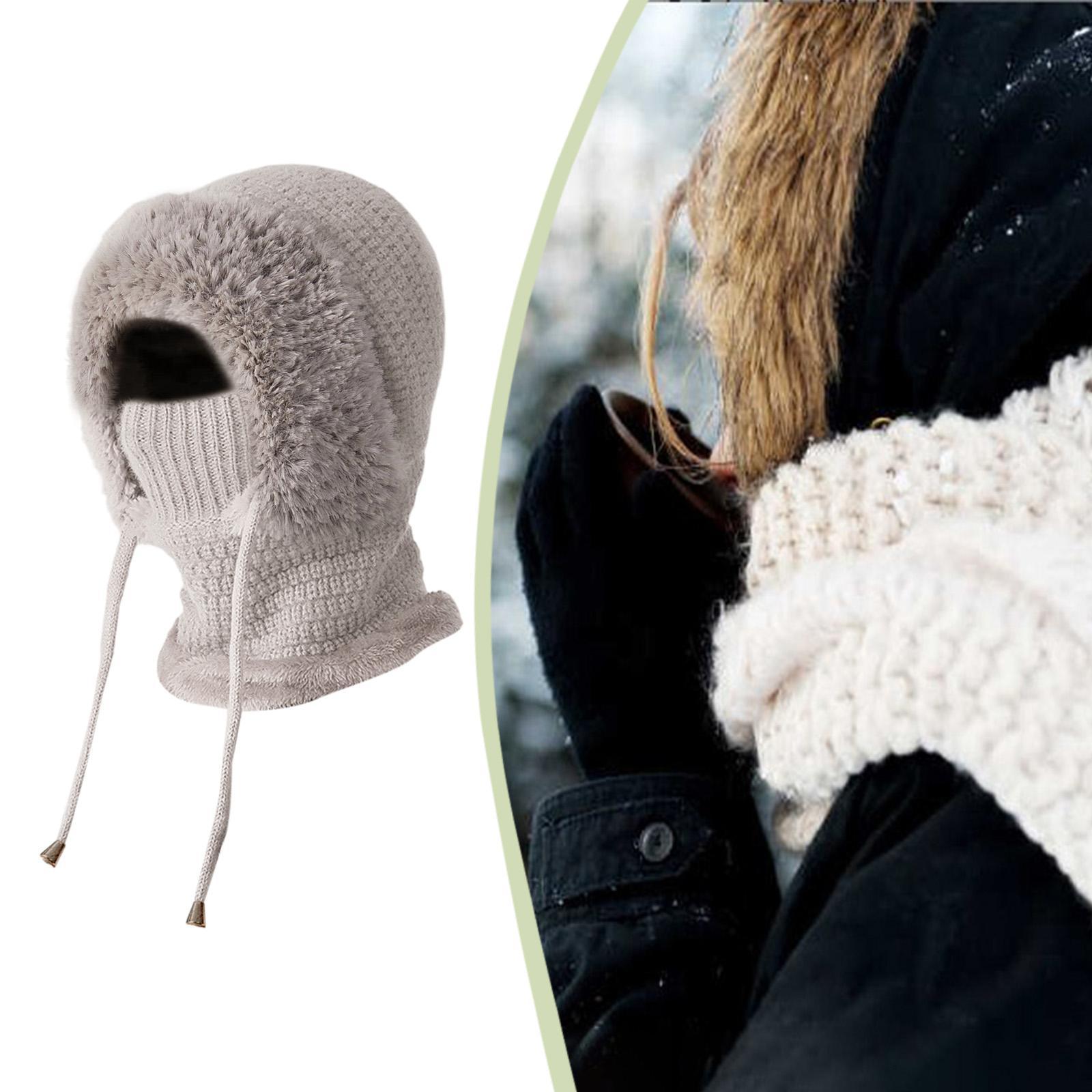 DimyFew Balaclava Ski Mask Balaclava Hood Thermal Comfortable Breathable Warm Winter Hat grey