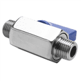 thumbnail image 2 of 6X Stainless Steel Ball Valve - 1/4 Inch NPT Thread Male Small Mini Ball Valve (1/4Inch Male&Male), 2 of 8