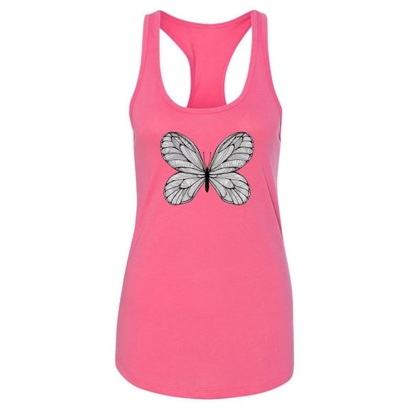 Butterfly Racerback Tank Women -Image by Shutterstock, Female Large
