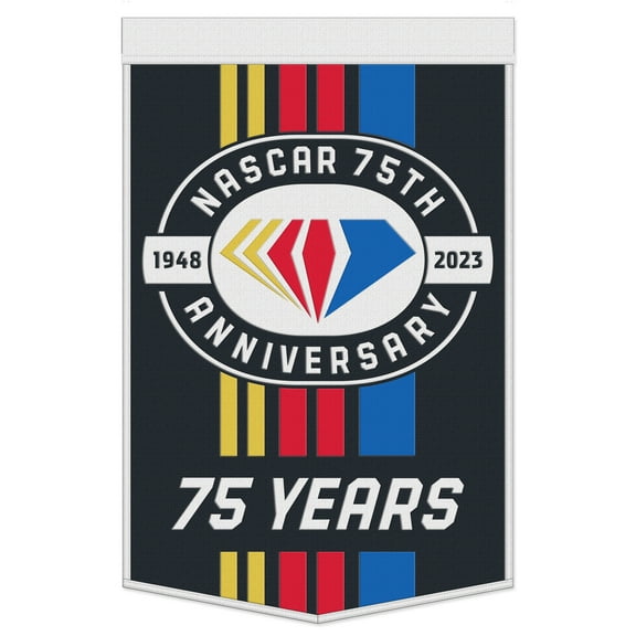 WinCraft NASCAR 75th Anniversary 24'' x 38'' Wool Banner