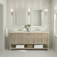 thumbnail image 6 of James Martin Vanities 72" Double Vanity, Bright White w/ 3 CM Eternal Marfil Top, 6 of 7
