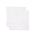 thumbnail image 5 of Melange Home 600 Thread Count Cotton 2 Stripe Embroidered Sham Cover Set White, 5 of 5