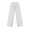 thumbnail image 4 of Dagugfen Sweatpants for Women Lace Elastic High Waist Floor Length Loose Fitted Pants Breathable Casual Fashion Trousers S-2XL, 4 of 8