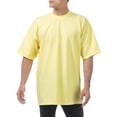 thumbnail image 4 of Pro Club Men's Heavyweight Cotton Short Sleeve Crew Neck T-Shirt,Yellow,XL, 4 of 5
