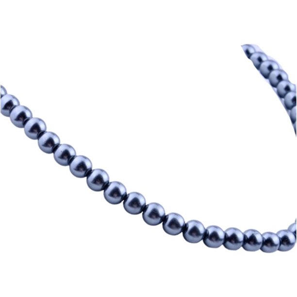 Collar de perlas de imitación, gargantilla corta y delicada con hebras barrocas, gargantilla de perlas redondas coloridas para mujeres y niñas, regalos de joyería