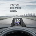 thumbnail image 5 of OBD+GPS A401 Up Display Velocímetro Presión de Aceite Temperatura del Agua Consumo de Combustible Computadora de A Bordo China, 5 of 5