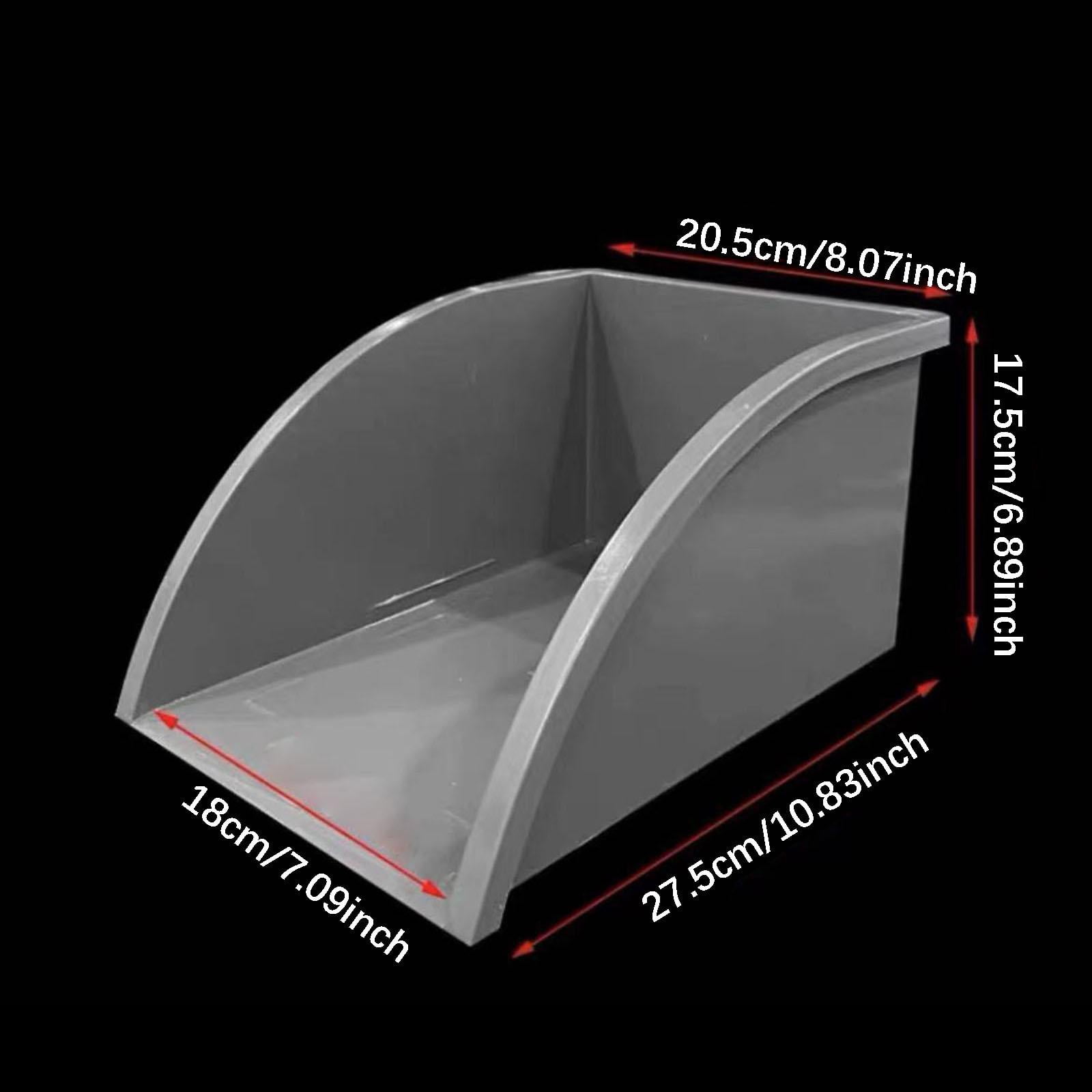 Gutter Downspout Extension Rainwater Collector Water Dustpan Gray PVC Material for Backyard Landscape Barrels