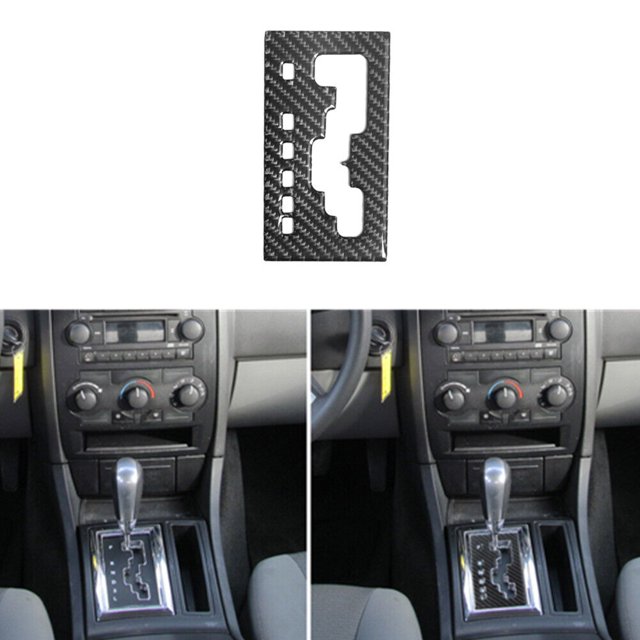 Carbon Fiber Gear Shift Panel Cover Trim Type B for Chrysler 300 2005-2007