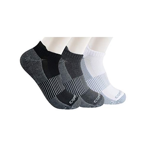 Copper Fit Copper Fit Pro 3Pack Men's Sport Ankle Socks (Multi