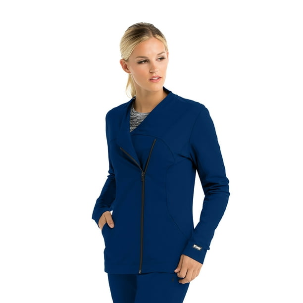 Barco Grey's Anatomy Impact 7445 Women's Scrub Jacket Indigo 3XL Tall